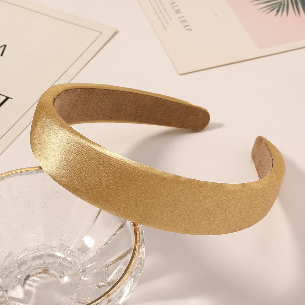 Bandeau Cheveux Rétro en Satin & Éponge - Beige - Soin & GrâceSoin & GrâceGolde8476bfc428bea94de3f33e0038fbd83