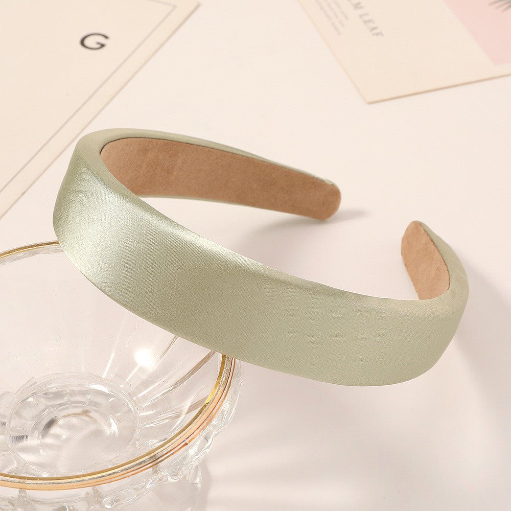 Bandeau Cheveux Rétro en Satin & Éponge - Beige - Soin & GrâceSoin & GrâceGreen2b8b33dcaa8e36894ed37d6db50916a