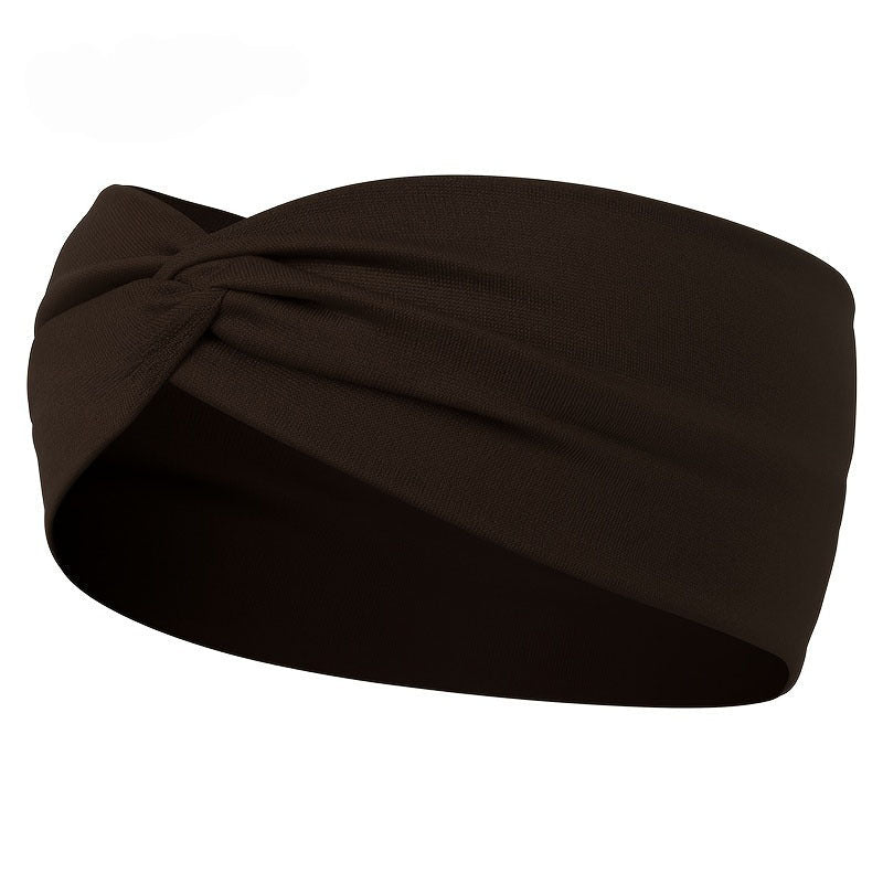 Bandeau Large Élastique Sport Yoga - Noir - Soin & GrâceSoin & GrâceDark Coffee Color1d3f63654c274a7fd3326b48aa57d314