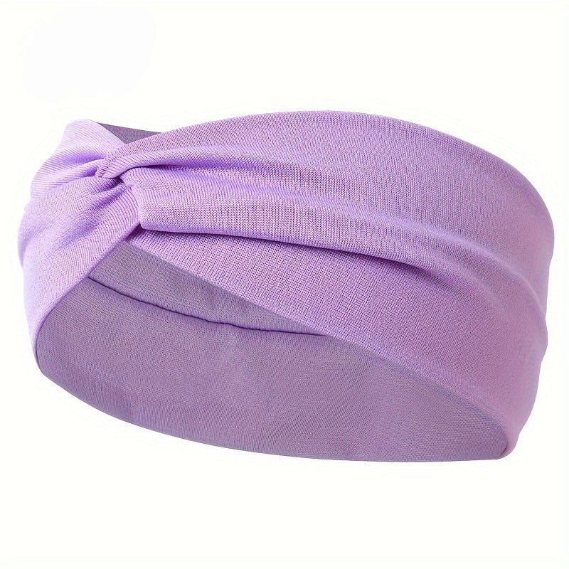 Bandeau Large Élastique Sport Yoga - Noir - Soin & GrâceSoin & GrâceLight Purple3923ee4742443582b53a78ac929a4903