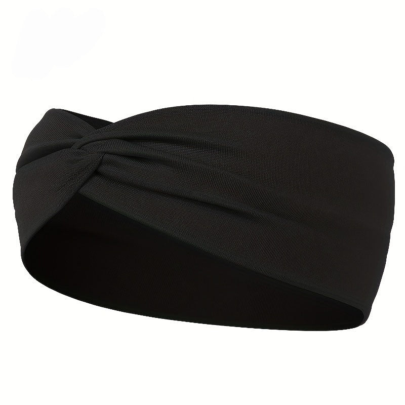 Bandeau Large Élastique Sport Yoga - Noir - Soin & GrâceSoin & GrâceBlack6332f881e8f24de7d8c951579c67b420