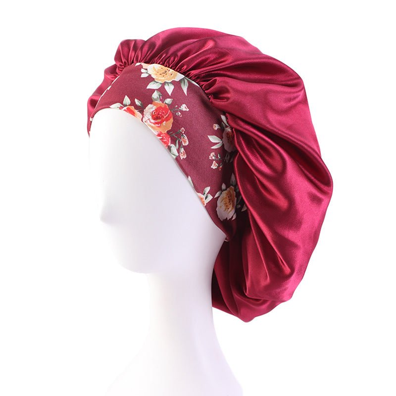 Bonnet de Nuit Bohème Imprimé - Noir - Soin & GrâceSoin & GrâceRedFree Size87b5c323038021cf70db68d83f977298