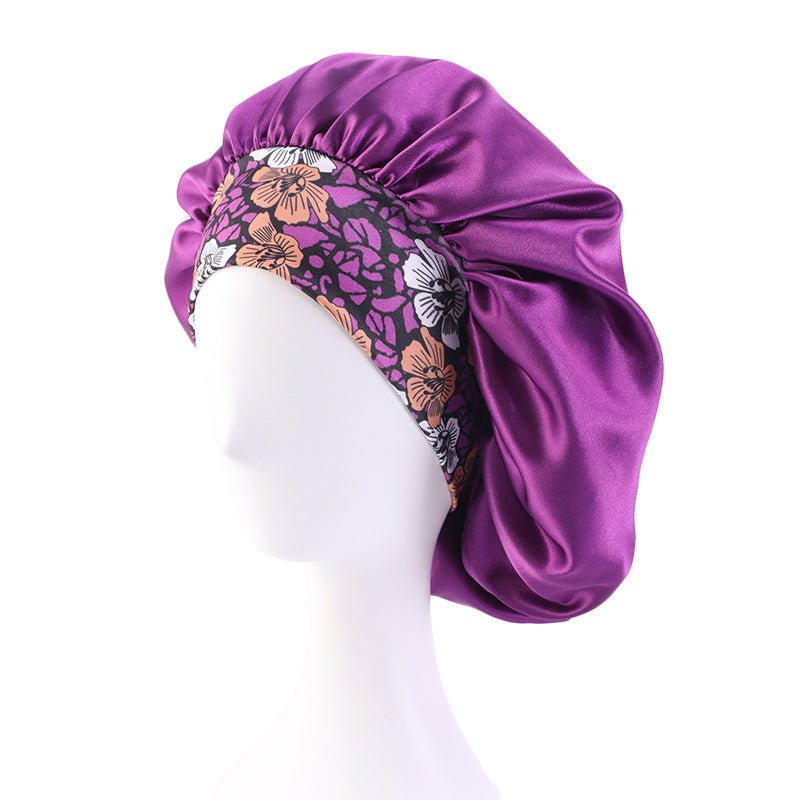 Bonnet de Nuit Bohème Imprimé - Noir - Soin & GrâceSoin & GrâcePurpleFree Size15cda700d62b57918cd4c421ce2fbcf3