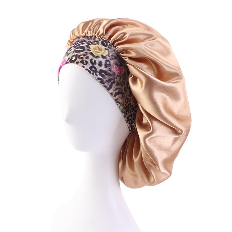Bonnet de Nuit Bohème Imprimé - Noir - Soin & GrâceSoin & GrâceKhakiFree Size7182b5061f7a48c403de368c5e8cf4e8