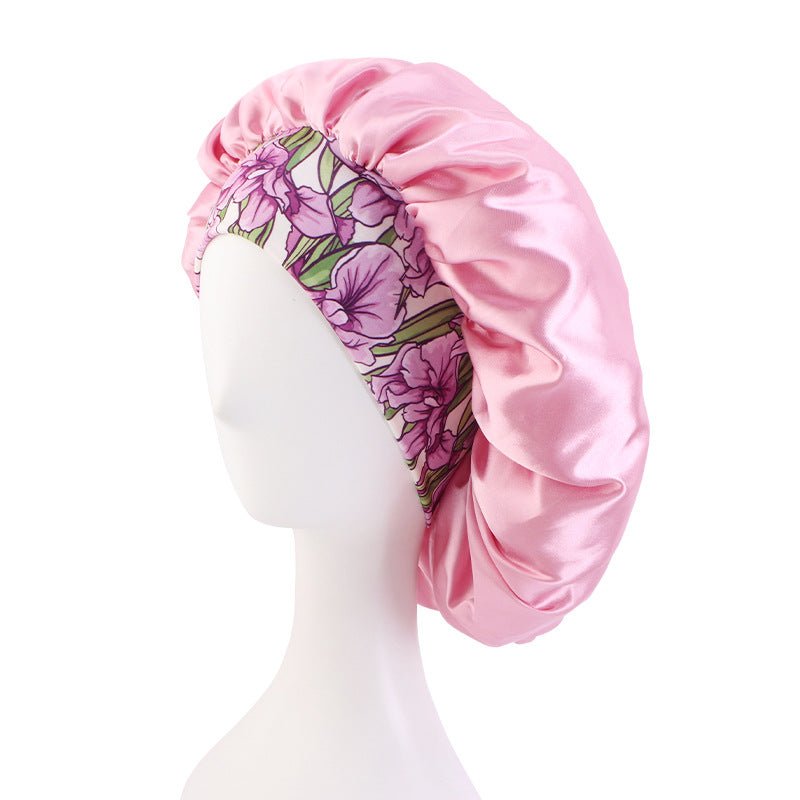 Bonnet de Nuit Bohème Imprimé - Noir - Soin & GrâceSoin & GrâcePink ColorFree Size6ef460912373de0769a953ebb55e8052