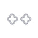 Boucles d'Oreilles Clou Trèfle Ouvert Argent S925 Platiné - Moissanite D-VVS1 - Soin & GrâceSoin & GrâceA pair7eaee09145b1c36bdc8ca84bce2a1b3a