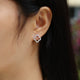 Boucles d'Oreilles Clou Trèfle Ouvert Argent S925 Platiné - Moissanite D-VVS1 - Soin & GrâceSoin & GrâceA pair1eab455c19b83151dde4cb54251de0cf