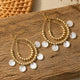 Boucles d'Oreilles Créoles Double Couche Larme - Perles & Disques Bicolores - Soin & GrâceSoin & GrâceStyle 150e8b854b5a648274c1c67abca2a2df3
