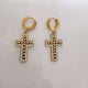 Boucles d'Oreilles Pendantes Croix Serties de Strass - Acier Inoxydable - Soin & GrâceSoin & Grâce48364786acdda7553e2711a0ad656d55d