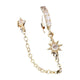 Boucles d'Oreilles Pendantes Étoile & Chaîne Cristal - Doré - Soin & GrâceSoin & GrâceGold9e48c834ae7fa7be9634a9e0fca43111