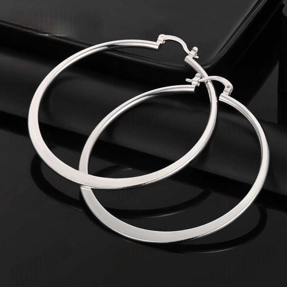 Boucles d'Oreilles Simples Élégantes & Fashion - Argenté - Soin & GrâceSoin & GrâceSilver975e2fa538796b107034b39d773a7063