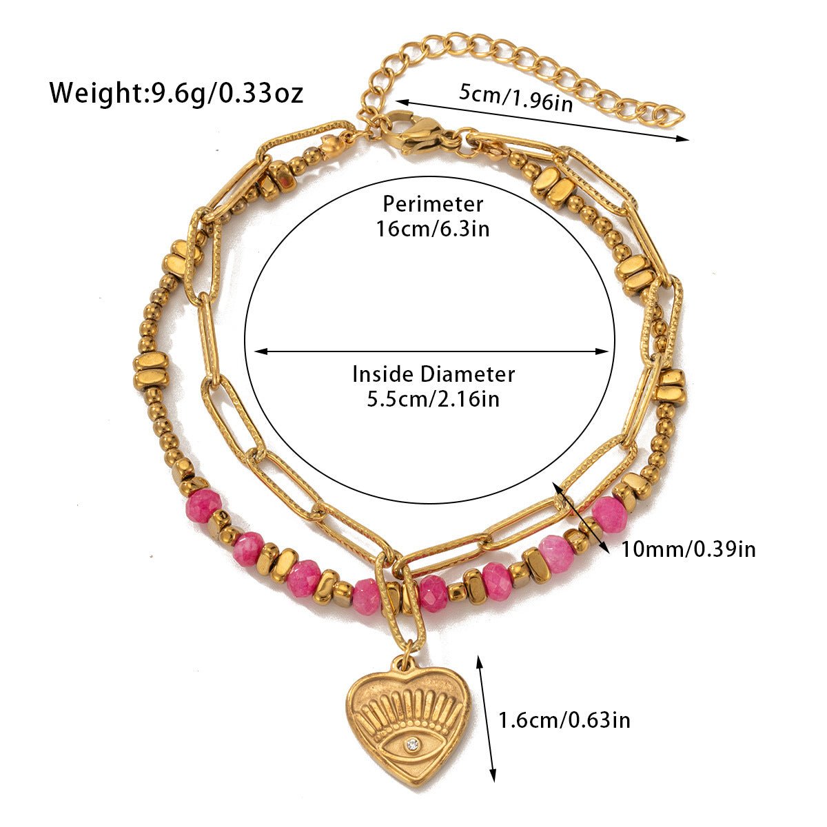 Bracelet Double Couche Pierre Naturelle Bohème & Acier Titane - Soin & GrâceSoin & GrâceStyle 3947893c4ec113f7ea76dc115085f1ddd