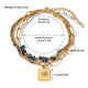 Bracelet Double Couche Pierre Naturelle Bohème & Acier Titane - Soin & GrâceSoin & GrâceStyle 52f2073d94c1f0014c3235ab452e00a3e