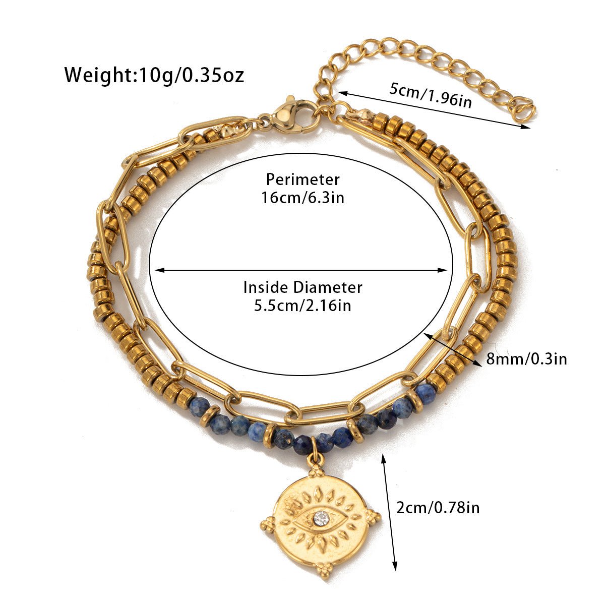 Bracelet Double Couche Pierre Naturelle Bohème & Acier Titane - Soin & GrâceSoin & GrâceStyle 10c31a836b7e3908073adbaa8d64708d0d