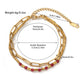 Bracelet Double Couche Pierre Naturelle Bohème & Acier Titane - Soin & GrâceSoin & GrâceStyle 14fe51edfaf63f99e9732ca713795f366a