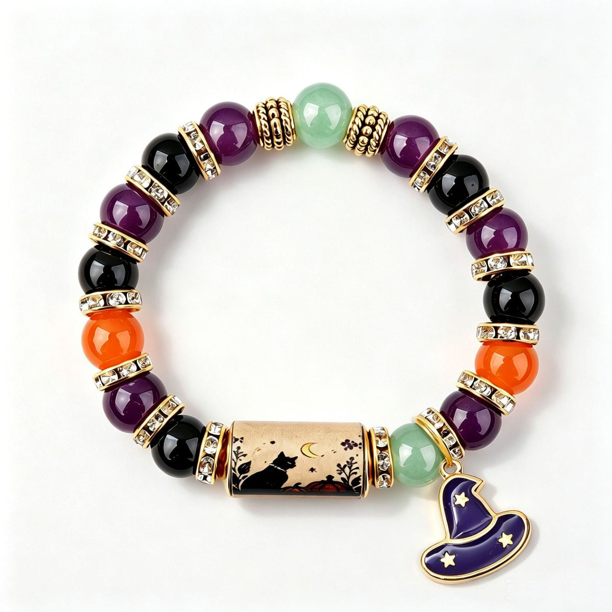 Bracelet Halloween Pendentif Fantôme - 19 Motifs au Choix - Soin & GrâceSoin & GrâceMagic Hat Pendant Bracelet1955073021fada1c7e658da79d93c969