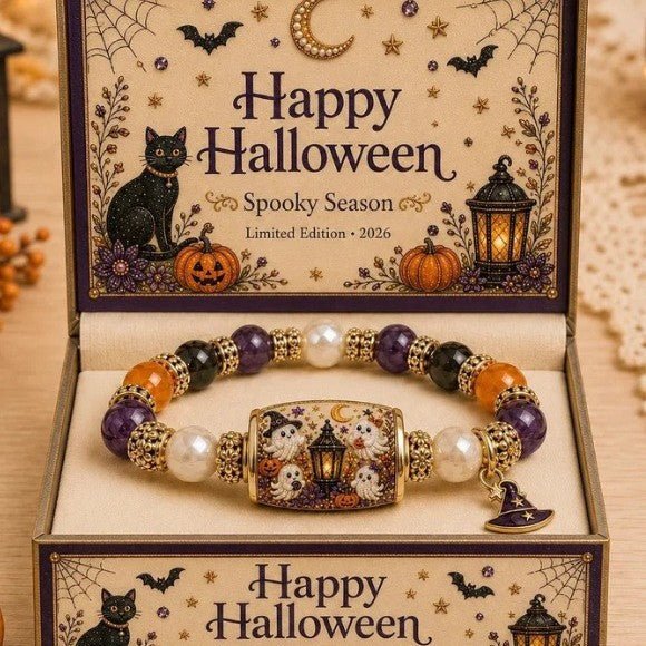 Bracelet Halloween Pendentif Fantôme - 19 Motifs au Choix - Soin & GrâceSoin & GrâceBracelet Small Ghost Pendantd58e57f4564baf90650183cb0eb5560f