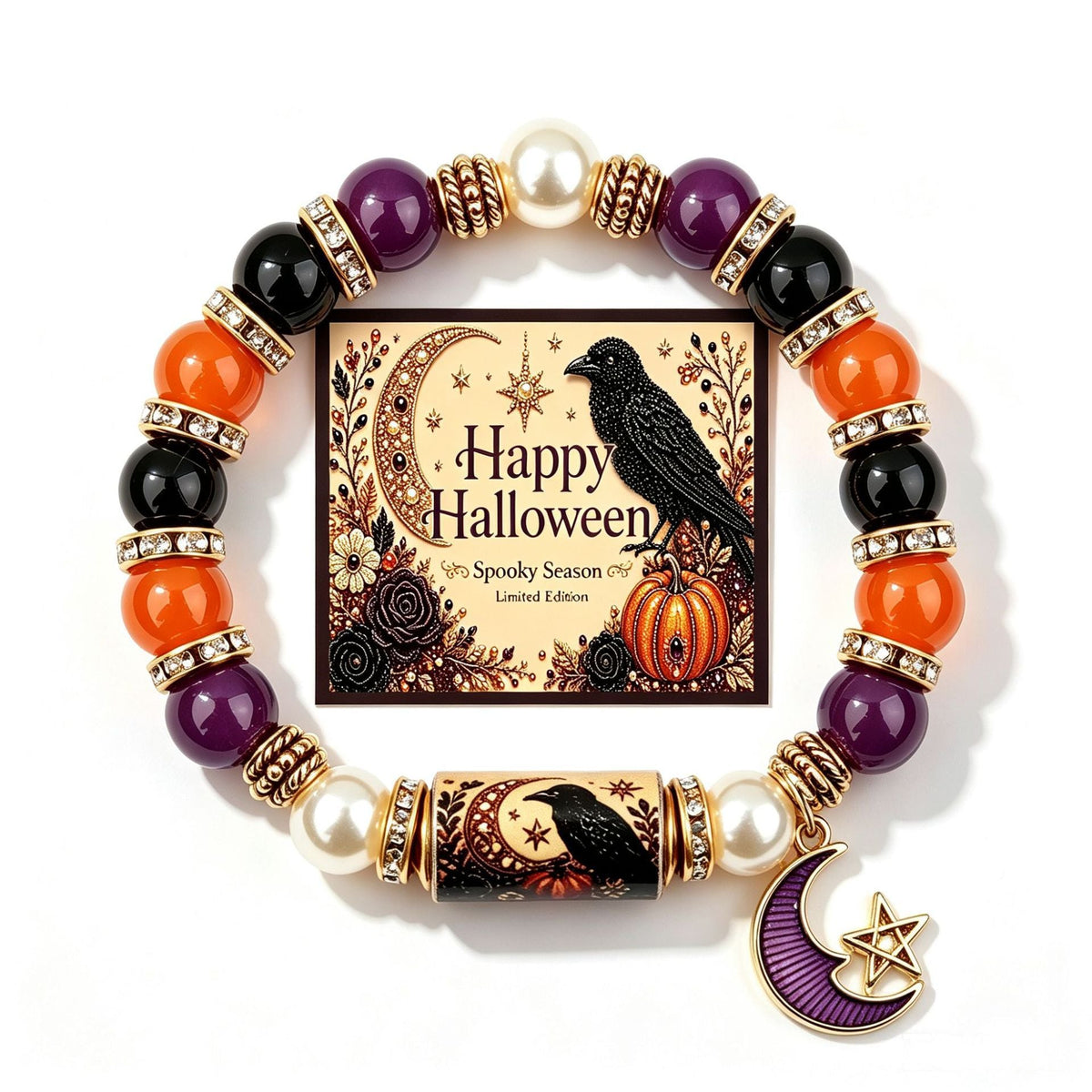 Bracelet Halloween Pendentif Fantôme - 19 Motifs au Choix - Soin & GrâceSoin & GrâceCrow Bracelet Card4a8a4f26391ee7cbf2da7e0a95320c6e