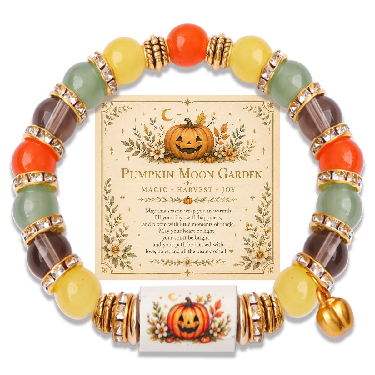 Bracelet Halloween Pendentif Fantôme - 19 Motifs au Choix - Soin & GrâceSoin & GrâcePumpkin Bracelet Cardf5d1233a98aa14259c7133528cf0188
