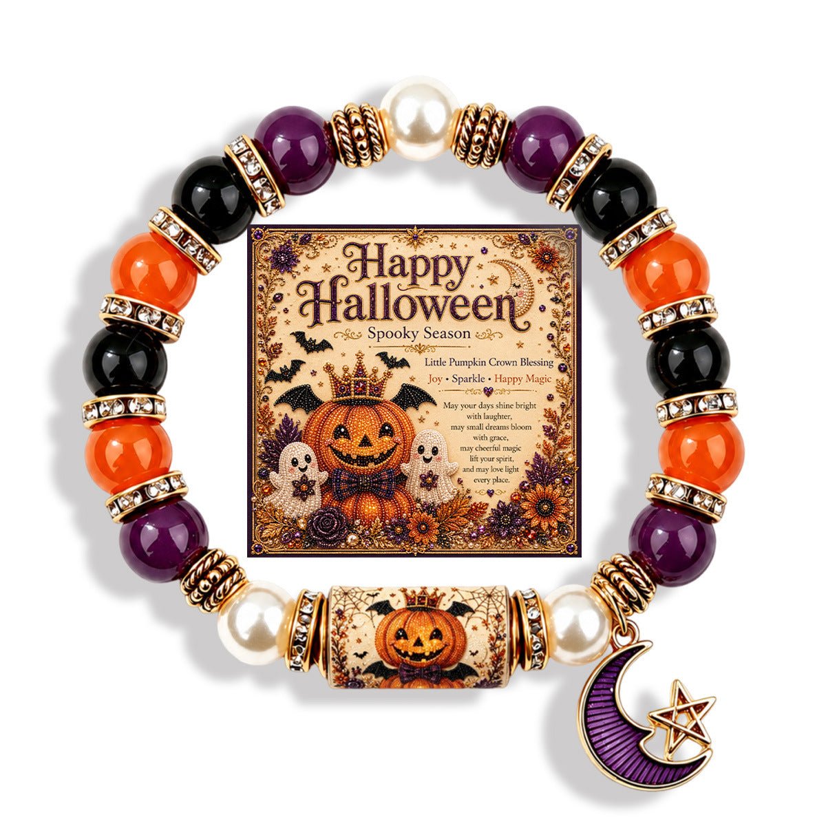 Bracelet Halloween Pendentif Fantôme - 19 Motifs au Choix - Soin & GrâceSoin & GrâcePumpkin Moon2d37f29c4e3d880d598bd87cc694ed80