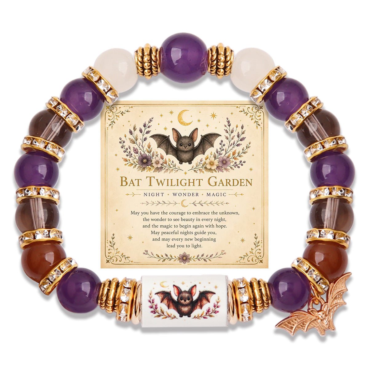 Bracelet Halloween Pendentif Fantôme - 19 Motifs au Choix - Soin & GrâceSoin & GrâceBat Bracelet Card984cc2b07521189ef0fe468718b6d665