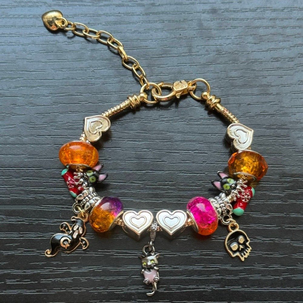 Bracelet Perlé Chat Noir Halloween - Doré - Soin & GrâceSoin & GrâceGold1f2b6ec261553782b4ce54ece5a87c43