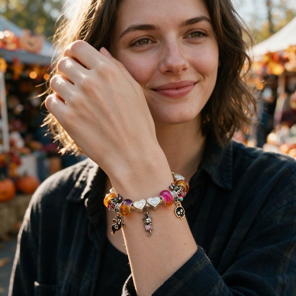Bracelet Perlé Chat Noir Halloween - Doré - Soin & GrâceSoin & GrâceGold2ffb0090b32b521c536a9d6a627e693e