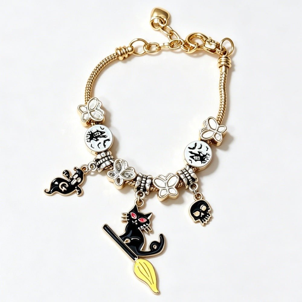 Bracelet Perlé Pendentif Chat Magique Halloween - Doré - Soin & GrâceSoin & GrâceGold2c6c48021b8be6c985f00ca323a72d28