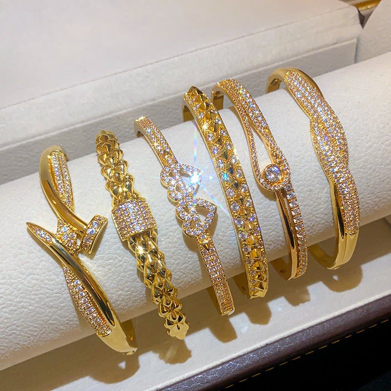 Bracelet Zircon Rond Plaqué Or 18K - 50 Styles au Choix - Soin & GrâceSoin & Grâce5Style3de7aa4c4c14136dd2c066695cc77326