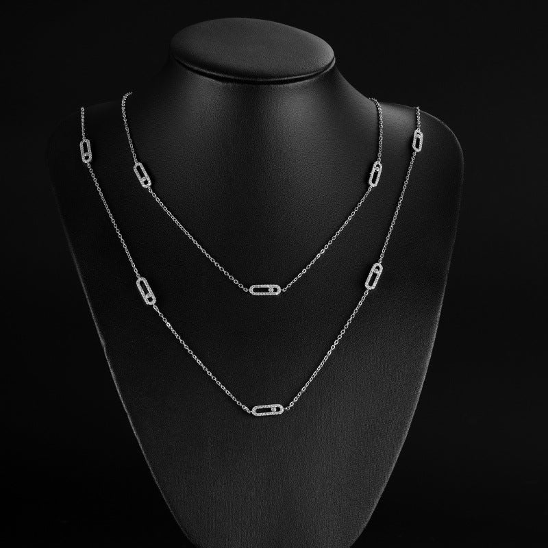 Collier Carré Luxe Zircon Or - Style Européen Haut de Gamme - Soin & GrâceSoin & GrâceNp2315 whitebc1e3b3042b14b9a089caaa89af4bd19