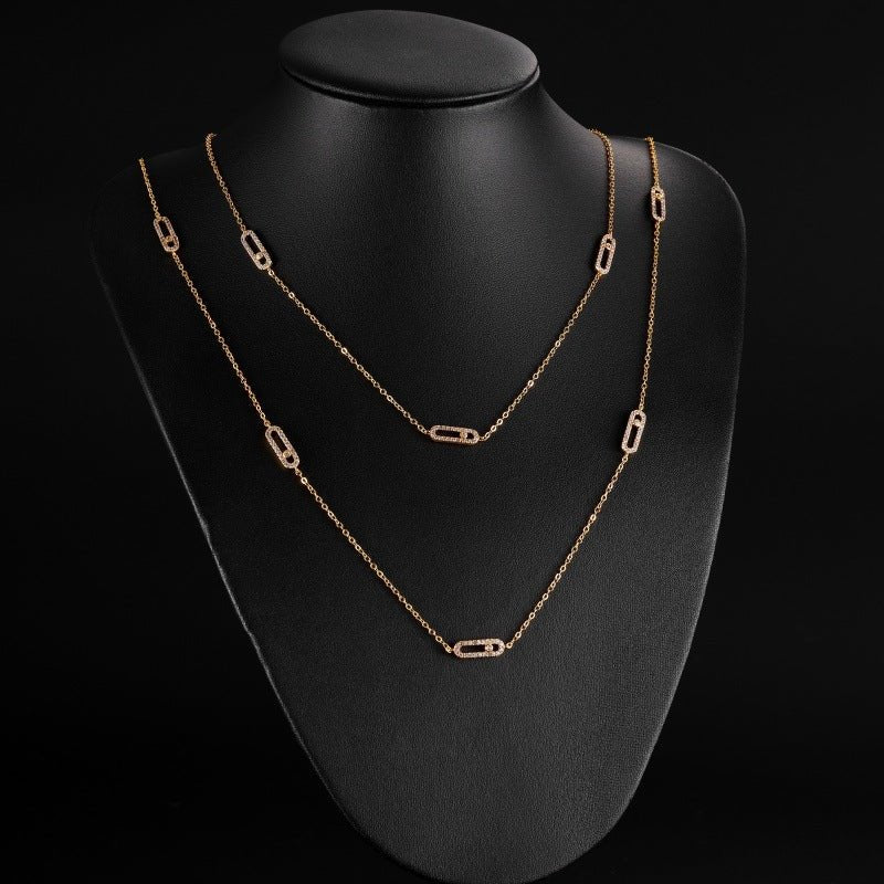 Collier Carré Luxe Zircon Or - Style Européen Haut de Gamme - Soin & GrâceSoin & GrâceNp2315 gold113329f67ded0f62cf6530e2a027d41a