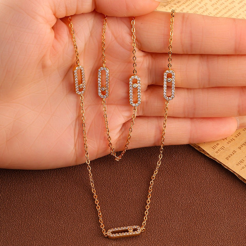 Collier Carré Luxe Zircon Or - Style Européen Haut de Gamme - Soin & GrâceSoin & GrâceNp2316 necklace goldb044eb8494cff9804bdb9f9309539adf