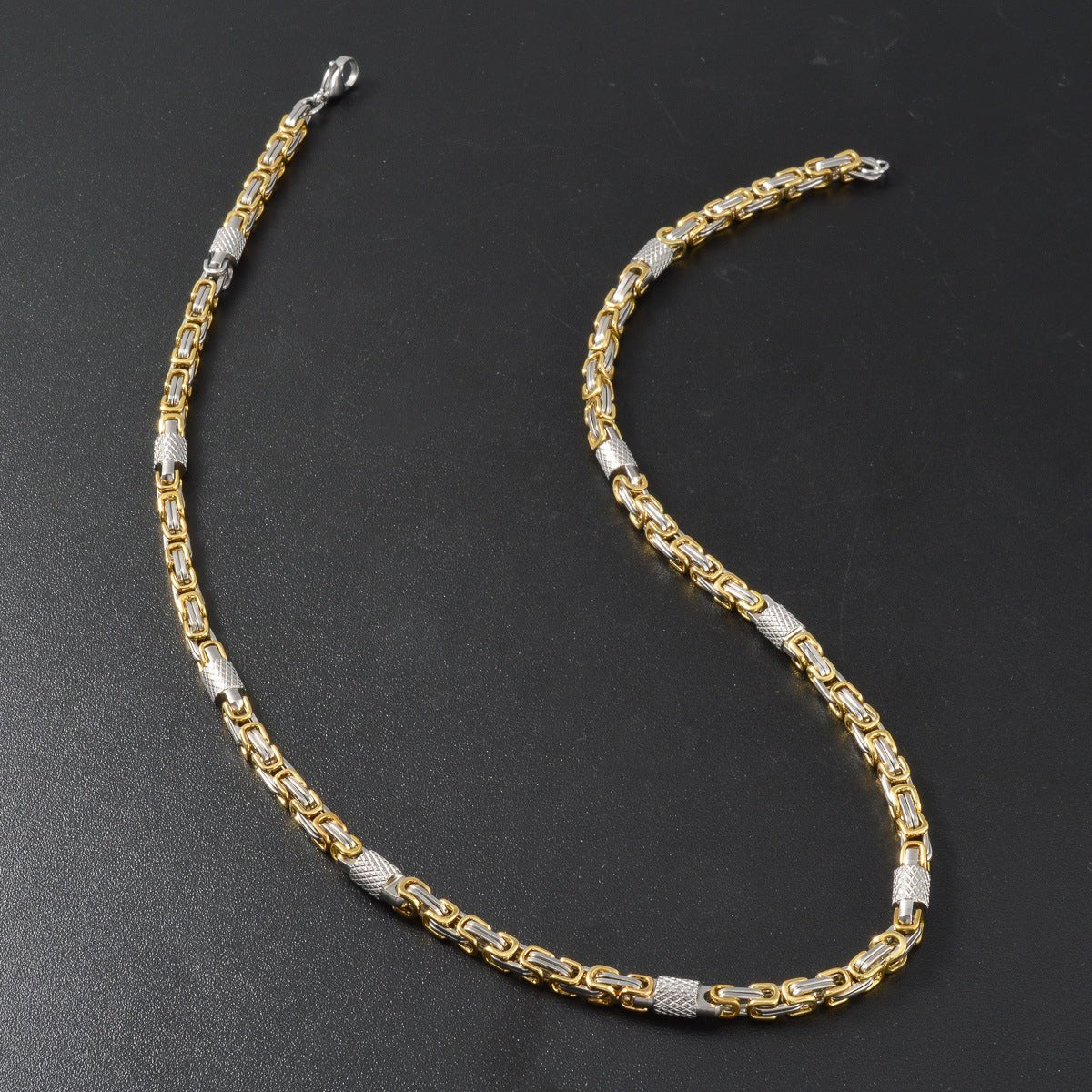 Collier Chaîne Bicolore Or & Argent - Acier Inoxydable - Soin & GrâceSoin & GrâceZESN028518Kc49af02d55bdef198c38ca5cc33e6ef7