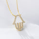 Collier Main Paume Argent 925 & Zircons Micro-Pavés - Soin & GrâceSoin & GrâceWhite925 Silver383ec4712acce1f508cb6727688e8964