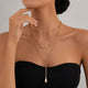 Collier Multi-Rangs Superposables Pendentif Larme Métal Liquide - Soin & GrâceSoin & GrâceStyle 113764dd1ff179d02d747f89a7a2edc69