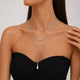 Collier Multi-Rangs Superposables Pendentif Larme Métal Liquide - Soin & GrâceSoin & GrâceStyle 239210a8e829dd24846aabc6ffc29a052