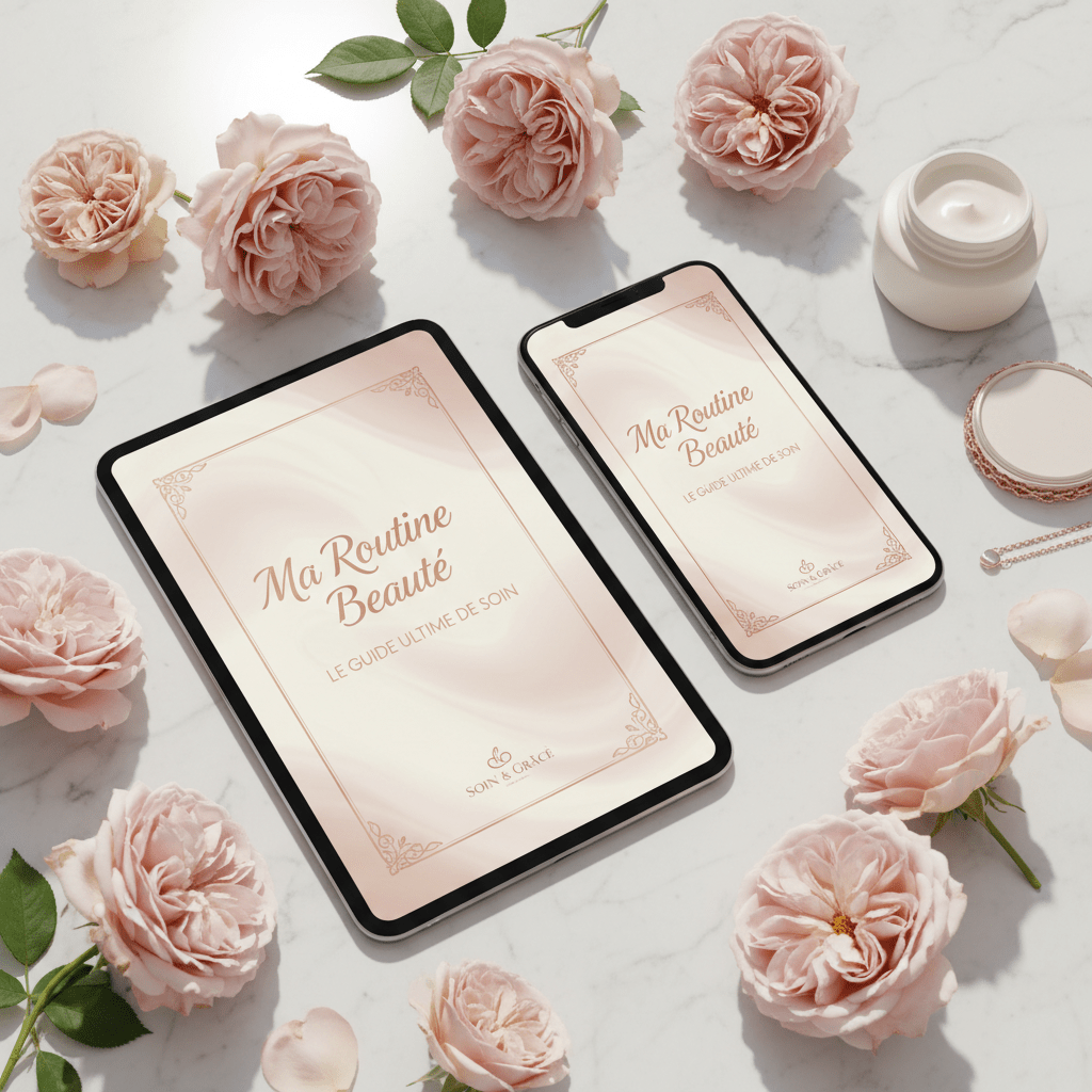 Ma Routine Beauté : Le Guide Complet pour Tous les Types de Peau - Soin & GrâceSoin & GrâceMockup 1 — Couverture principale