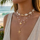 Ras-de-Cou Multi-Rangs Étoiles de Mer Coquillages & Perles - Style 1 - Soin & GrâceSoin & GrâceStyle 38bf9b1df75d18a6d7b81ec35df621274