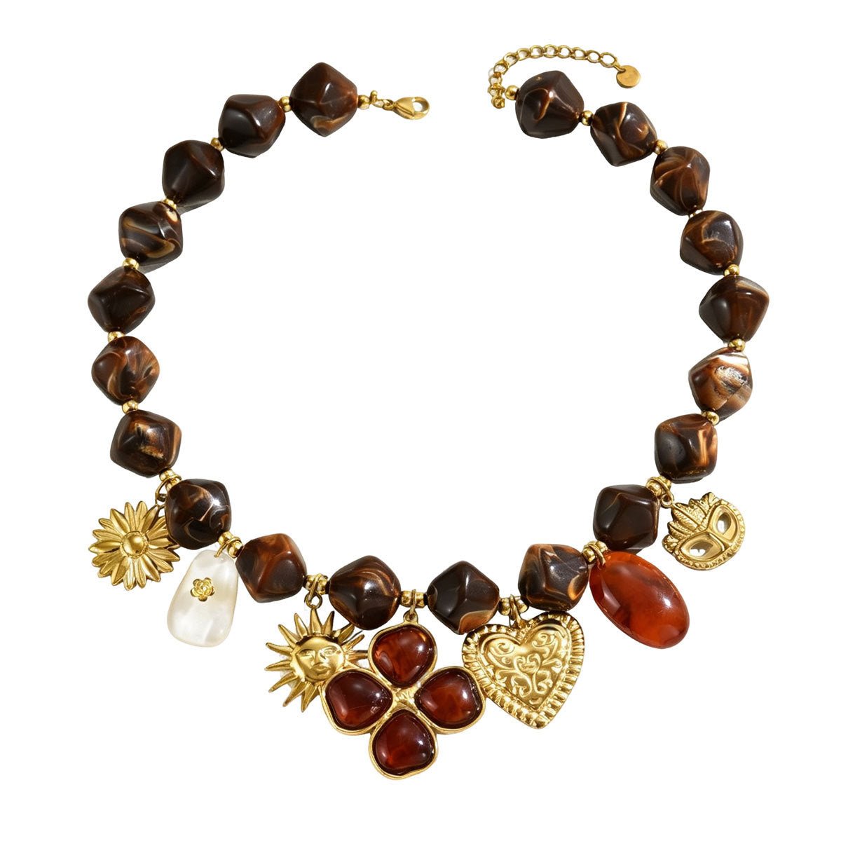 Ras-de-Cou Vintage Tressé Fleuri & Cœur - Style Romantique - Soin & GrâceSoin & GrâceStyle 1e2b352ebb19dd9698bf386a08d61db17