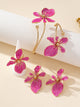 Set Boucles d'Oreilles Fleurs & Perles Naturelles - Noir - Soin & GrâceSoin & GrâceRose Redbe8e8f29d824c3a3cf84248e1e52e94c
