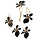 Set Boucles d'Oreilles Fleurs & Perles Naturelles - Noir - Soin & GrâceSoin & GrâceBlack283cb34c8415e90cde3ac0f4fa52e329