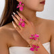 Set Boucles d'Oreilles Fleurs & Perles Naturelles - Noir - Soin & GrâceSoin & GrâceBlack81cd3a69a9712674976b886e8898675
