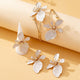 Set Boucles d'Oreilles Fleurs & Perles Naturelles - Noir - Soin & GrâceSoin & GrâceGreen14fdf031deec3169a620df3f46343dc8